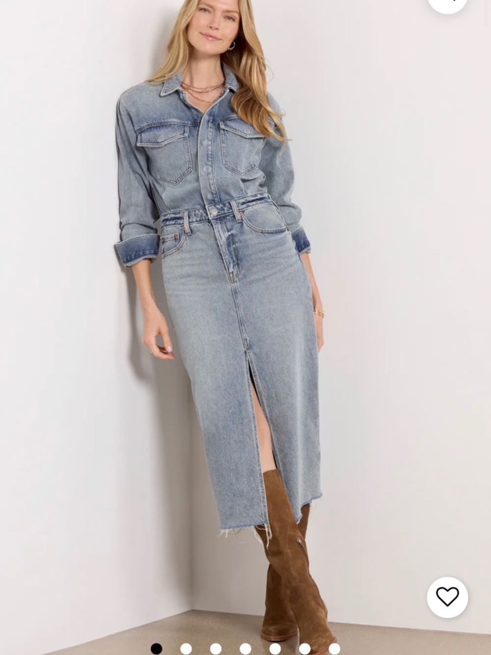 Pistola Amira Midi Jean Dress Sz M